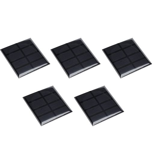 DMiotech5枚2V160mA60mmx60mmソーラーパネル太陽電池パネル太陽電池モジュールDIY電力プロジェクト用