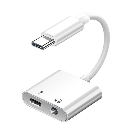 ALLVD 二合一 USB-C to 3.5 mm イヤホンアダプタ Type-C ヘッドフォン変換ジャック...
