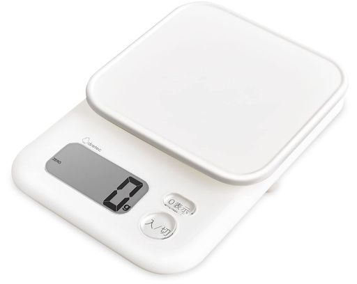 ドリテック(dretec)【日本メーカー】キッチンスケールデジタル2kg大画面風袋引きガナッシュホワイト