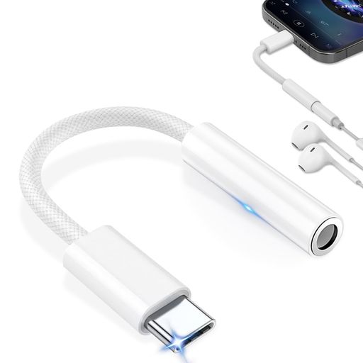 【2026アップグレード版・ハイレゾ音質に対応】本製品USB C イヤホンジャック変換アダプターには音声の損失を抑える高品質音声DACチップを採用 【音量調節/通話/音楽対応】本製品はインラインコントロールに対応。リモコン付きイヤホンに対応しており、音量調節や音楽の再生・一時停止などを、Phoneを取り出さずに行えます。 最大24 bit/96KHzの高音質出力を提供して音声のロスを最小限に抑えながら、高音質で音楽を楽しめます。ハイレゾ対応イヤホンと組み合わせることで、音楽を高音質で楽しめます。 ケーブル部分には丈夫なナイロン編みが採用されており、断線しにくい工夫が施されています。それに、外殻はABSの素材を採用された為、遮断の効果を発揮し、普段の製品と比べて、より安定的な伝送を保証できますし、長く使用することも保証できます。30,000回の屈曲試験をクリアする高耐久仕様で、断線のリスクを低減します。 【対応機器】このType C-3.5mm 変換アダプタはType Cポートがを備えるデバイスに対応できます。MAC OS、I OS、Androidのシステムに対応で、幅広い互換性が持ちます。