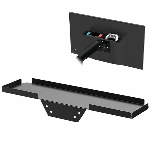 本製品はモニターやディスプレイの背面に取り付け可能なVESA収納ラック;HDD、ゲーム機、ルーター、電源タップ、ドッキングステーションなど、様々なデバイスを整理できます 省スペース:外付けハードディスクなどを収納し、モニター裏面を有効活用;周囲をスッキリと整理整頓できます 商品仕様:サイズは40x11x1.1cm、耐荷重約2kg。VESA規格は75x75mm、100x100mmに対応し、幅広いモニターに適合します キズ防止:接地面にはキズ防止シートを装備し、設置された機器の安定性を向上;大切なデバイスを守ります 取り付け簡単:VESA穴にネジで簡単に設置可能;モニターアーム使用時でも、本製品をモニターとVESAプレートの間に挟んで取り付けるだけで、手軽に利用できます