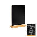 ミニ黒板卓上黒板ボードメニューボード両面黒板メッセージボード縦型看板ディスプレイインテリア装飾木製価格札店舗広告ディスプレイケーキ屋さん、カフェ、レストラン、居酒屋、お…