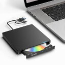 【2024革新モデル·USB3.0高速転送】外付けDVDドライブCDD...(2)