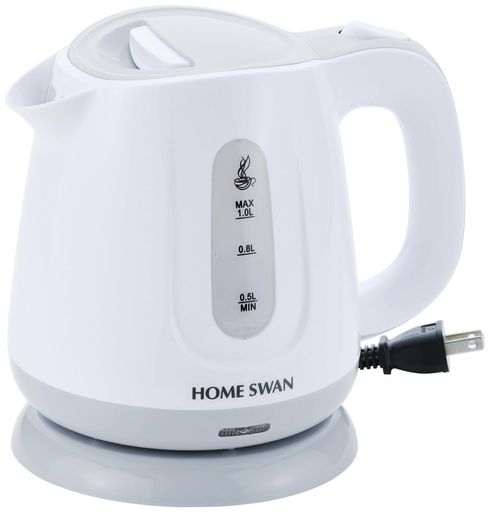 タマハシ HOME SWAN 電気ケトル 1.0L ホワイト 210x155x190