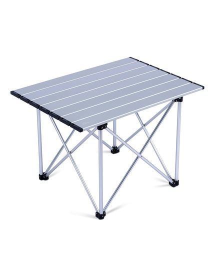 キャンプ調理用の安定テーブル 星(塗り潰し)【約1.6kg|軽量&amp;広々サイズ】軽量ながら広い天板で快適に使用可能。持ち運びもしやすく、車載やファミリーキャンプにも最適。展開:約56x40.5x38cm / 収納:約58x15x7cm。 ソロならゆったり、2人でも使いやすいサイズ感。 星(塗り潰し)【強化フレーム構造|広い天板でも安定】4本サポートフレーム追加により剛性アップ。大きめ天板でも横揺れを抑え、安定した使用感を実現します。 星(塗り潰し)【耐荷重40kg|調理も安心】耐荷重は最大40kg。フレーム構造と固定設計でしっかり安定(アーク型スナップロック+ステンレスねじ固定により安定性を強化)。滑り止め脚キャップ付きで沈み込みを軽減します。重い調理器具や複数アイテムの設置でも安定しやすく、キャンプ調理に最適です。 星(塗り潰し)【ナイロンヒンジ構造|グラつきにくく高耐久】ロール天板の新設計で耐久性と展開のスムーズさを両立。天板両サイドの連結部品はナイロン製ヒンジを採用。太いヒンジ設計でしっかり固定され、横揺れを抑えて安定性が向上。繰り返し使用しても劣化しにくく、ズレや外れを防ぎ、長く安心して使用可能。 星(塗り潰し)【簡単設営&amp;高耐久素材】工具不要で簡単組立。