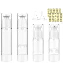 小分けボトル4個セットトラベルボトル30ml/50ml真空ポンプボトルスプレーボトル乳液小分けトラベルセット小分けボトル携帯用コスメ用詰替え容器pp詰替えボトル漏れ防止平キャップ