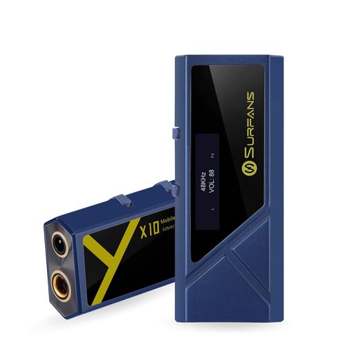 Rakuten - Surfans X10 ポータブルヘッドホンアンプ DACドングル USB-C ハイレゾオーディオアダプター デュアルESSチップ付き 522mW バランス出力 PCM 384kHz/32bit DSD256 Android/iOS/PC/Mac用