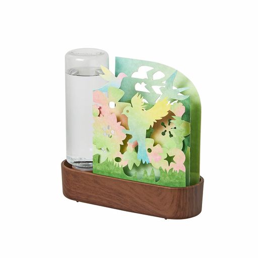 Boneco - 積水樹脂商事自然気化式エコ加湿器ウルオイウッディ-ハナトトリULW-SP-GRH15xW15xD5.5cm