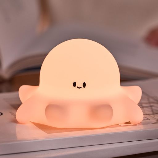 オクトパスギフト、かわいいオクトパスナイトライト、動物シリコンベビールームランプ(調光・タイマー..