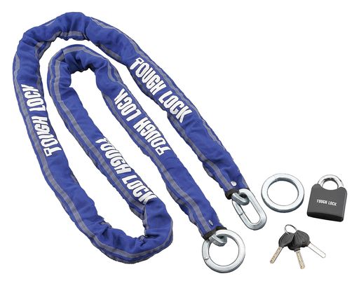 ヤマハ発動機 バイクロック TOUGH LOCK YL-01 チェーン+パッドロック 2.5M ブルー Q5K-YSK-107-T01
