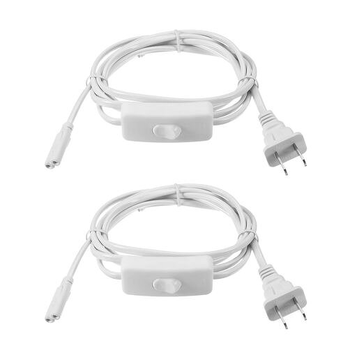 乐天商城 - PATIKIL T4 T5 T8 LEDチューブ ライト用電源コード 2個セット1.8M / 6FT延長ケーブルワイヤーコネクター(2ピンLED統合チューブ ライトランプ用)