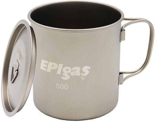 サイズ:本体/H92xΦ85mm 500ml、カバー/Φ90mm 重量:本体/70g、カバー/16g 材質:チタニウム(取手含む) 付属品:メッシュケース