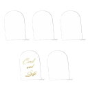 PAVIKEアクリルスタンド席札5個セット15*10CM透明卓上座席カードディスプレイスタンド席装飾テーブル飾りビジネス、イベント、結婚式、パーティーに適用
