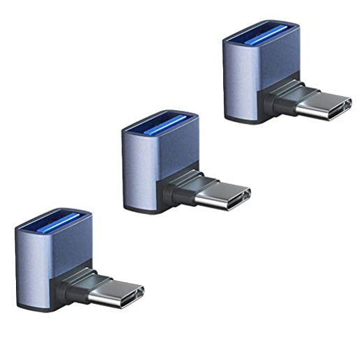 樂天商城 - YFFSFDCUSB-C&USB3.1変換アダプタL字型上下3個セット(TypeC-USBA3.1メス)最大10Gbps高速データ転送OTG対応MacBookPro/MacBook