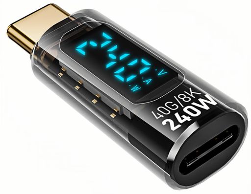 MUXER USB Type C 変換アダプタ、出力スクリーン表示、PD 240W急速充電、USB4 40Gbps高速転送、8K 60Hz HD映像信号伝送、USB C オス メス 変換、USB-C