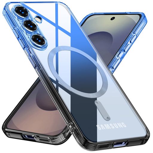 Rakuten - Galaxy S25 用 ケース Magnetic対応 クリア TPU グラデーション色 SC-51F SCG31 用 ケース ストラップホール付き ギャラクシーs25 用 携帯カバー 耐衝撃 透明 マグセフケース マグネット搭載 ワイヤレ…