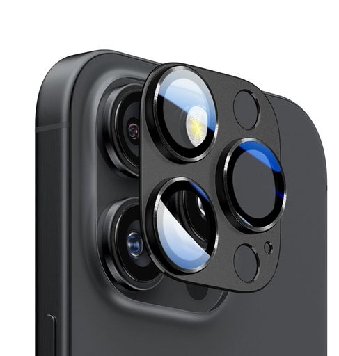 ApapeyaカメラレンズカバーiPhone16Pro/16ProMax用カメラフィルムアルミ合金製レンズ保護一体型アイフォン16プロ/16プロマックス対応カメラ保護カバー耐衝撃高透過率ガラス