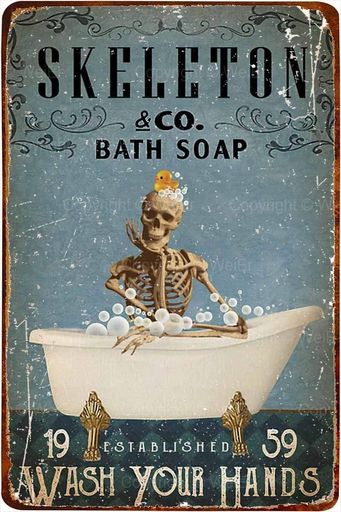 XUWEHUA(小さな店)ブリキの看板浴室の装飾30cmX20cmレトロな看板.適切な.バー.カフェ.屋内.屋外.ガレージ.壁の装飾