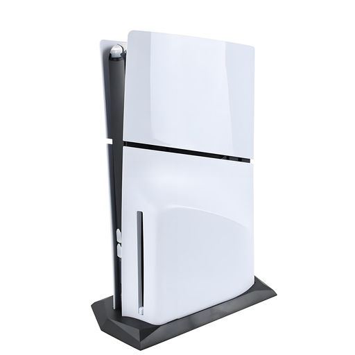 RDFJ PS5 SLIMシリーズ専用スタンド シンプルデザイン 省スペース 縦置きスタンド 安定向上 (Black, for PS5 SLIM ディスク・エディション)