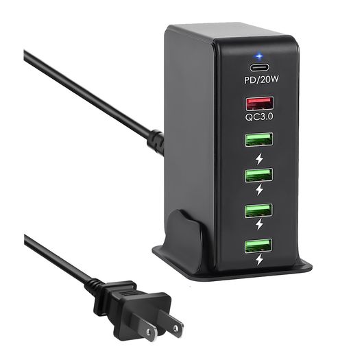 USB®Ŵ65WPDŴ6ݡȡPD20W&QC3.0/6Ʊ/ѥȥ1USB-C&5USB-AACץ...