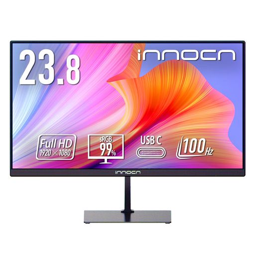 INNOCN INNOCN ˥ 23.8 եHD 100HZ VAѥͥ ᡼ ֥롼饤㸺 HDMI1.4 DISPLAYPORT1.2 TYPE-C15W SRGB99% AUDIO OUT 24D1F