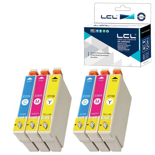 Display Covers - LCLエプソン用IC59ICC59ICM59ICY59(2*3色セット2シアン2マゼンタ2イエロー)互換インクカートリッジ対応機種:PX-1001/PX-1001C8/PX-1004/PX-1004C2/