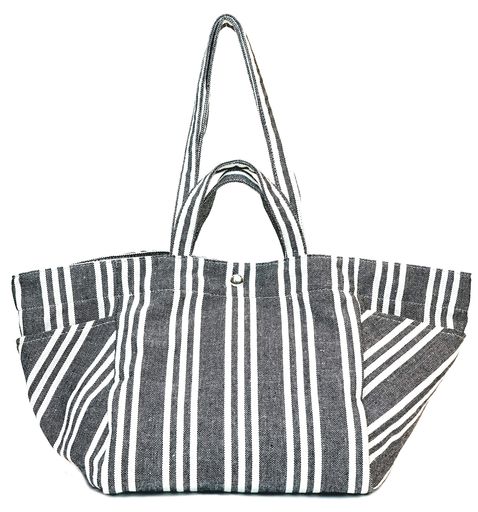 タテ28cmxヨコ(上部55cmx底部28cm)xマチ21cm ポケットの数:4(外側2/内側2) 重量:320g 持ち手の全長:28cm ショルダー全長:58cm