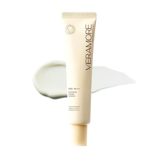 樂天商城 - VERAMOREブライトニンググローイングサンセラム50ml–SPF50+PA++++、UVカット・トーンアップケア、軽いつけ心地、化粧下地にも、ビタミン成分配合、韓国スキンケア