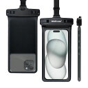 ユニバーサルスマホお風呂防水ケースすとらっぷ首かけIP8X水中ショットダイビングビーチ携帯スマホ防水袋3DシームレスHDTPU防塵センシティブタッチスマホ最大7.0”アンドロイドIPHONEケー…(2)