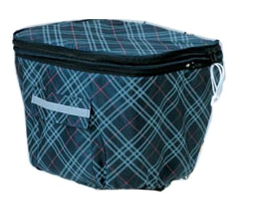 製品サイズ:(約)38x31x高さ32-50cm(装着した状態) 材質:本体/ポリエステルオックス100%(PUコーティング)、フタ中張/ポリエチレン、反射帯/ポリエステル、ファスナー/ナイロン 原産国:中国