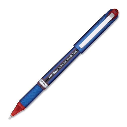 【特長】 スッと書けてサッと乾く ゲルインキボールペン 【インキ色】赤 【ボール径】0.5mm 【材質】軸 キャップ=再生PP 尾栓=再生PE グリップ=エラストマー クリップ=鉄