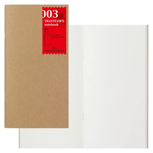 DESIGNPHILミドリ(MIDORI)トラベラーズノートリフィル無罫2冊パックレギュラーサイズ14247006