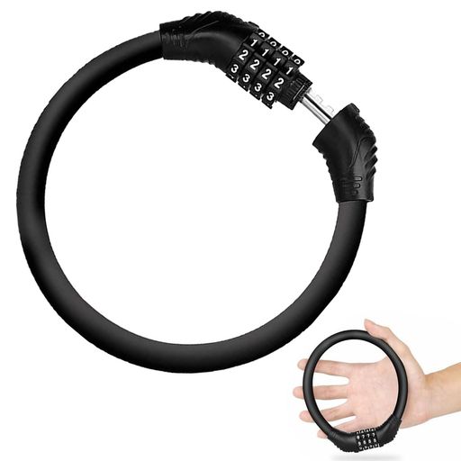 自転車 ロック自転車 鍵 ワイヤーロック桁式 自転車ロック 防盗 太さ12mm 高切断対...