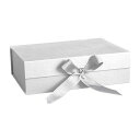 LIKENNYプレゼントボックス飾り高級大容量蝶結びgiftbox長方形包装贈り物結婚式ラッピングプレゼント用品装飾ギフトボックス(ホワイト)