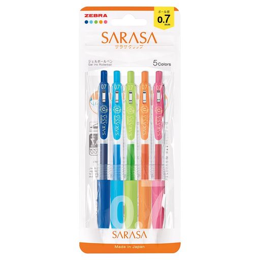 【サラサクリップ】色数豊富でさらさら書き味としたボールペン 【特長】さらさらとしたなめらかな書き味/耐水性に優れた水性顔料インク/濃くにじまず鮮やかな発色 【使用用途推奨】事務用やノート書きに! 【仕様】軸:樹脂・ラバーグリップ付き/ペン先:エアタイトシステム搭載/クリップ:バインダークリップ式 【5色】コバルトブルー、ライトブルー、ライトグリーン、オレンジ、ピンク