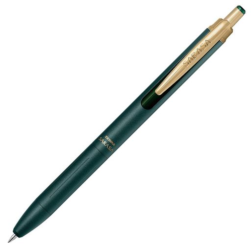【SARASA Grand】インク色まで上質な高級ジェルボールペン 【特長】高級感のある軸デザイン/バインダークリップ式/鮮やかで濃いインク色 【インク成分】水性顔料・耐水性 【替芯】JF-0.3芯 【本体サイズ】最大軸径10.3x142.6mm/重量19.3g