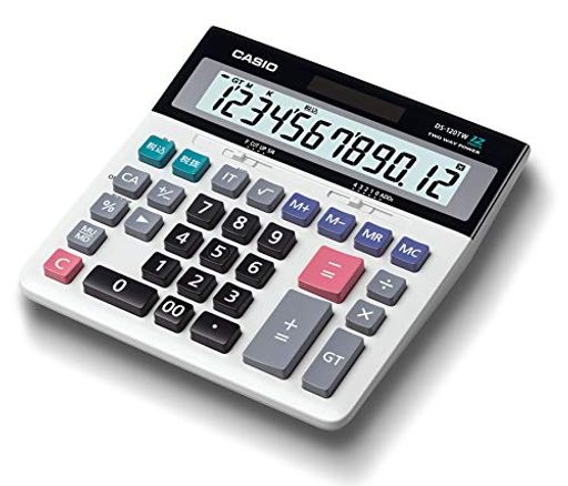 CASIO - カシオスタンダード電卓税計算・加算器方式デスクタイプ12桁DS-120TW