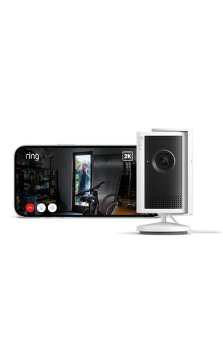 Ring Indoor Cam Plus (リング インドアカム プラス) | レンズカバー付き高画質・広角2Kビデオの屋内用セキュリティカメラ | 4倍ズーム・モーション検知搭載 | Ring Home プラン30日間無料体験付き -…