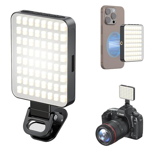 VRIG 撮影用ライト MAGSAFE対応 高輝度 LEDビデオライト 3色モード10段階明るさ 360°回転 コールドシュー クリップ TYPE-C充電式 高演色 IPHONE対応 マグネット スマホ ライト 照明 自撮りライト リングライト VRIG 撮影用ライト MAGSAFE対応 高輝度 LEDビデオライト 3色モード10段階明るさ 360°回転 コールドシュー クリップ TYPE-C充電式 高演色 IPHONE対応 マグネット スマホ ライト 照明 自撮りライト リングライト