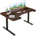 RADLOVE 昇降デスク パソコンデスク 電動昇降式デスクモーター2基 天板幅150CM×101CM ゲーミングデスク 机 デュアルモータースタンディングデスク PCデスク つくえ 高さ調節可能 メモリー機能付き 障害検知 高さ 71~117CM(3)