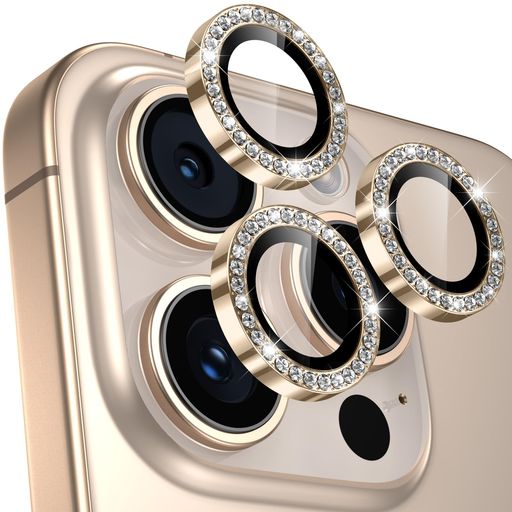 【4枚入り】レンズカバーiPhone16Pro/16ProMax用カメラフィルムキラキラアイフォン16Pro/16ProMax用カメラ保護ピカピカアルミ合金9H強化ガラスキズ防止黒縁取り露出オーバー防止超高透過率(2.0)