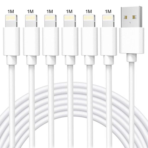 iPhone充電ケーブル6本セット1M 6純正ライトニングケーブル急速充電アイフォン充電Lightningケーブル断線防止高耐久断線防止iPhone1211876SE充電ケーブルiPhoneMaxXRXS