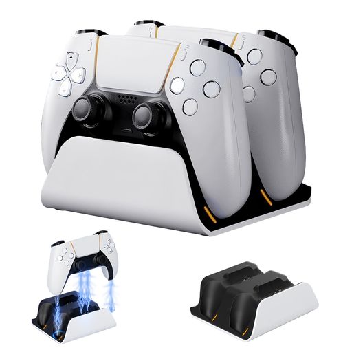 PS5用コントローラー充電スタンド【2026新登場-PS5用】AriKroiiプレステ5用こんとコントローラー充電器充電収納スタンド急速充電過充電保護カスタムLED指示ランプ付きPlayStation5用周辺機器