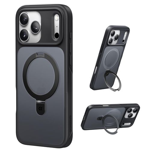 Rakuten - 【11年の匠心開発 高耐久スタンド構造】CASEKOO for iPhone 17 Pro ケース【3倍米軍MIL規格 耐衝撃/MagSafe対応】隠しスタンド 縦横立て対応 リング機能 マット仕上げ 指紋防止 黄変防止 半透明 ス…