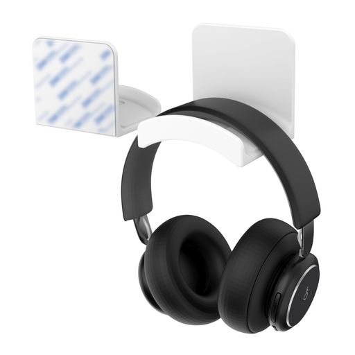 Cozycaseヘッドホンスタンド-ヘッドホンスタンド壁掛けデスクヘッドホンフック-壁机クランプ粘着収納卓上多機能ヘッドフォンハンガー-貼り付け置きおしゃれかわいいU字吊り下げ固定用小…