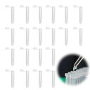 遠心分離管10ml20pcs遠沈管実験室スナップキャップ付き10mlプラスチック遠心分離管実験室容器多目的透明小分けチューブ