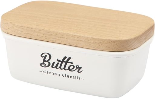 豊琺琅LillyWhiteホーローバターケースホワイトサイズ:約W15D10H6.7LW-221