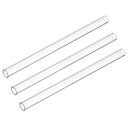 DMiotech3個セット6”クリアな硬質プラスチックパイプ4mmx6mm(1/4”)ポリカーボネートチューブラウンドチューブ照明用水道用