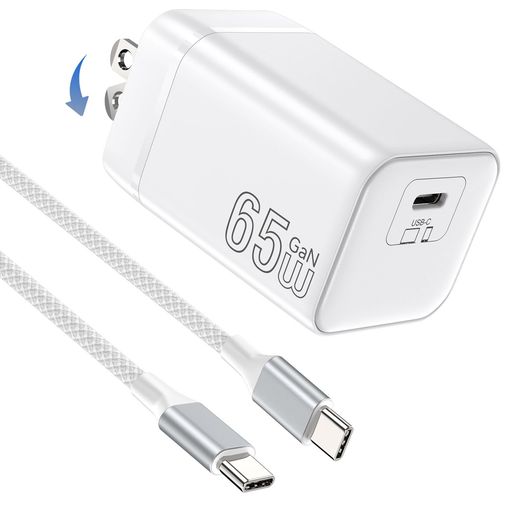 【2026年新登場】PD 65W 急速充電器 type-c【GaN II採用】2M 100W Type-C ケーブル...