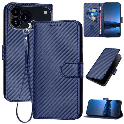 Rakuten - Reddylin 対応 iPhone 17 Pro Max ケース 手帳型 炭素繊維風 いphone17promax ケース 手帳型 アイフォン17プロマックスケース スタイリッシュでシンプル iPhone 17promax 携帯ケース にあふれた 軽量
